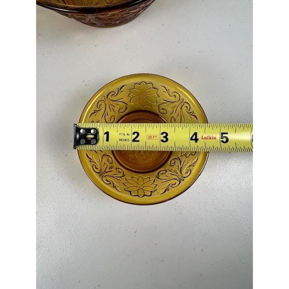 Vintage Amber Tiara Indiana glass large and small bowls serving‎ set mid century - Picture 10 of 16